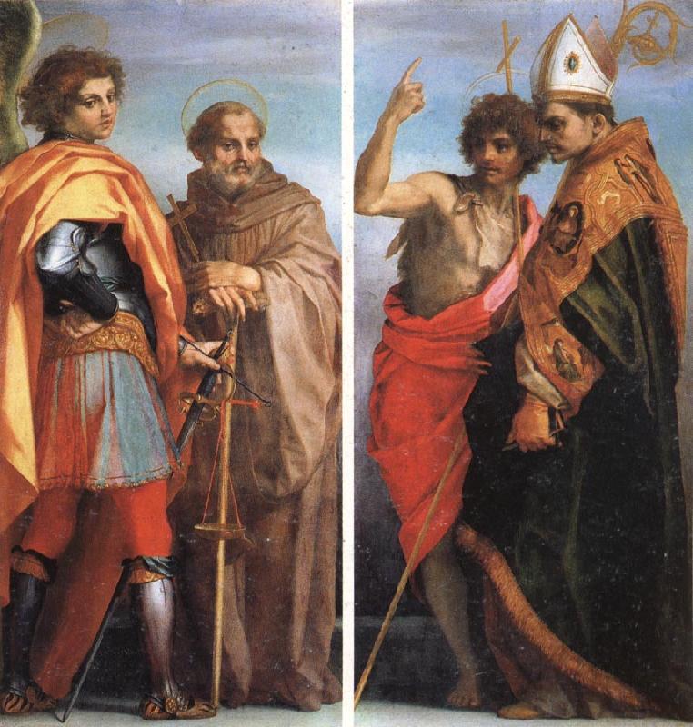 Andrea del Sarto SS.Michael the Archangel and John Gualbert SS.John the Baptist and Bernardo degli berti